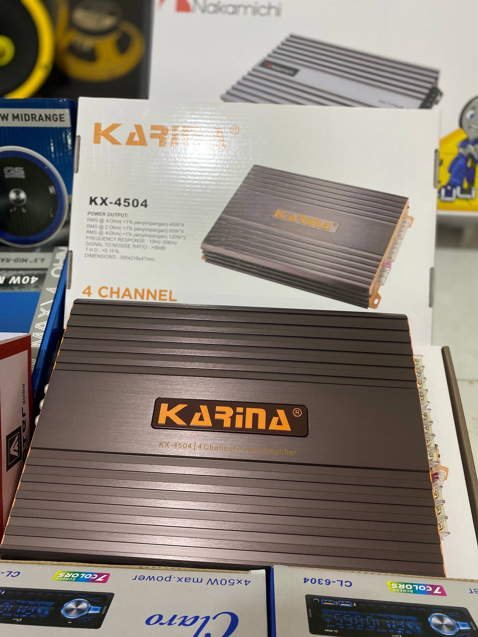 آمپیلی چهار کانال کاریناkx-4504